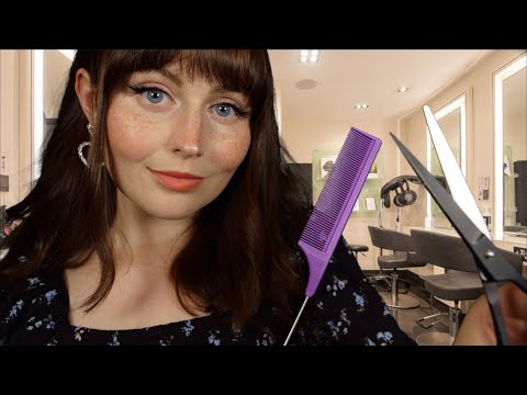 ASMR Hair Salon Roleplay 💇‍♀️ Layered Sounds✨ Real Hair Cutting ✨️