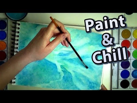 ASMR 🎨 Painting For Sleep 😴 Brush Sounds & Soft Whisper