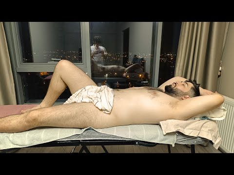 TURKISH FULL BODY SPORTS ASMR MASSAGE- BELLY,ABDOMEN,CHEST,LEG,FOOT,BACK,ARM MASSAGE