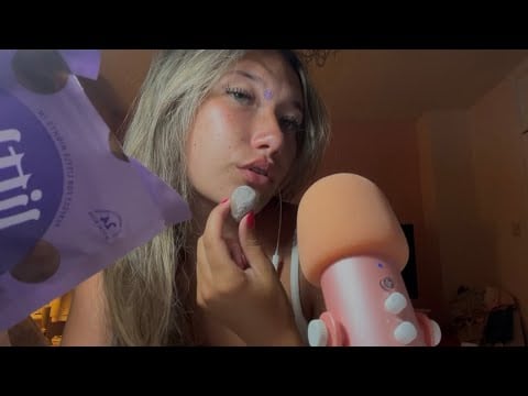 ASMR eating mini mochi 