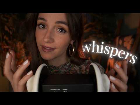 ASMR | Ear Attention and Up-Close Whispers 🤍 for sleep & relaxation 🤍