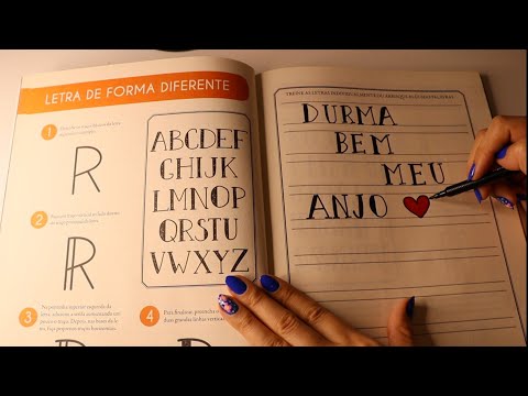 ASMR - CALIGRAFIA PARA RELAXAR (+ 40 min sem anúncios no meio)