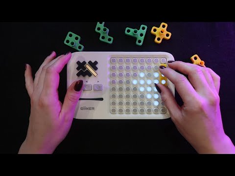 ASMR Gentle Puzzle Game Sounds ⭐ Clicking & Tapping ⭐ Soft Spoken 