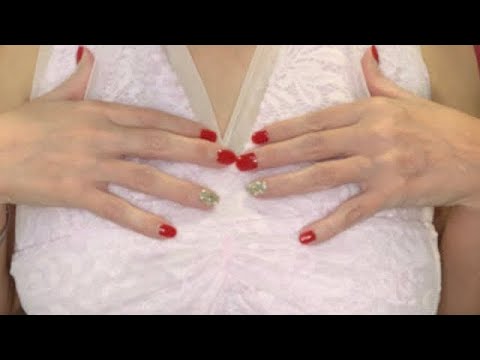 ASMR Shirt Scratching 2020 / Soft Pink Lace / I Love Lace Fabric 💕 2020