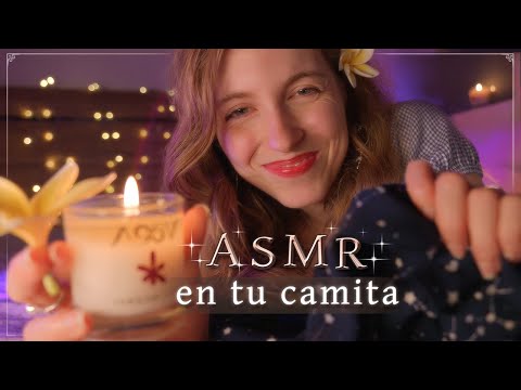 ASMR en TU CAMITA 🌺 Tu Amiga te Ayuda a DORMIR 🌟【Atención Personal Extrema】