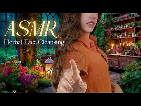 ASMR Herbal Beauty Ritual 🌿✨ Relaxing Oil Massage & Soft Whispers