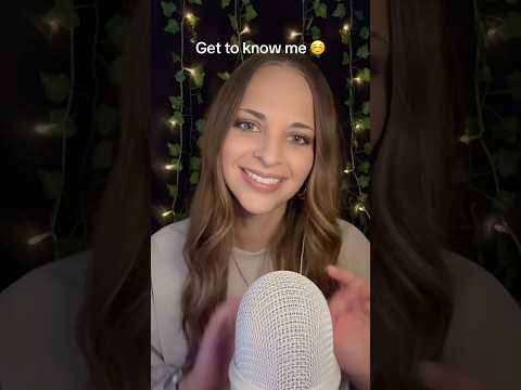Get to Know Me 🤍 Do We Have Anything in Common? ASMR #shorts