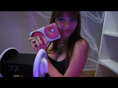 ASMR Return of the Doughnut Clutch: Sticky Fingers, Tapping, 360 Degree Sound, Whispers & Crinkle