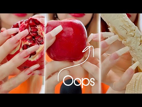 Extreme Nail BENDING😱 It Almost Broke | ASMR Fruit Digging (Notalking just Tingles)🍎🍌
