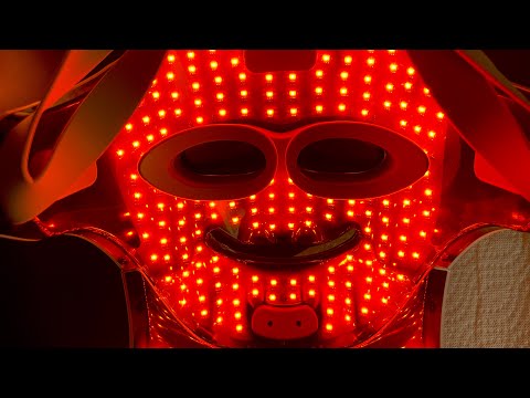 LED Mask with Lights On