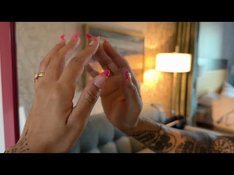 ASMR | Tapping & Scratching Around A Hotel (whispered)