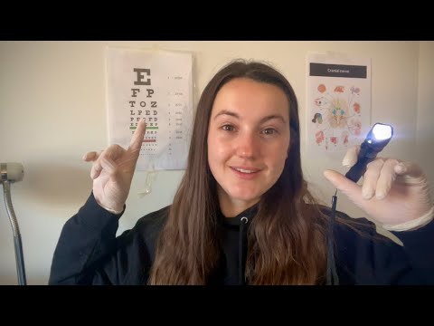 ASMR | Eye Exam & Colour Blindness Test (Light Triggers & Hand Movements) 👁 🔦