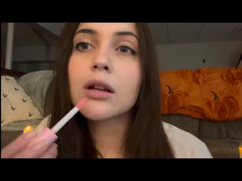 ASMR Lipgloss Collection + Mouth Sounds & Close up Whispers