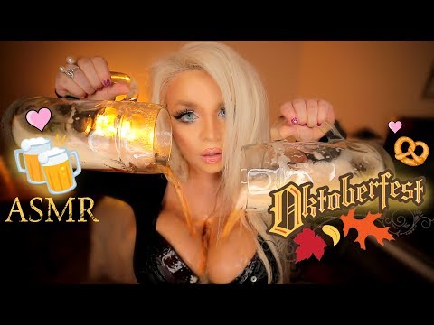 ASMR OKTOBERFEST🍺🍀 ( beer, sausage, pretzel + THE BEST RECIPE EVER FOR AMAZING SAUSAGES !! )