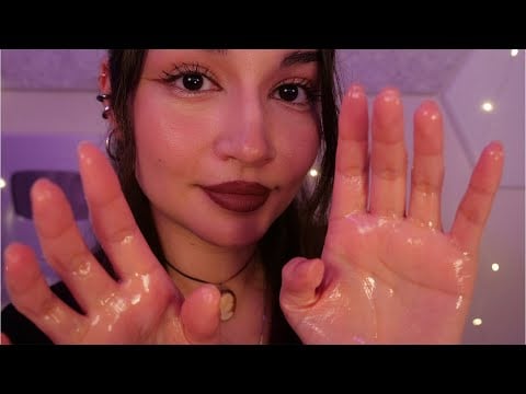 ASMR Relaxing Oil Face Massage (Layered Sounds)