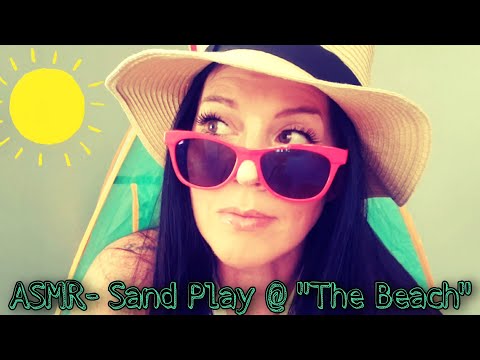 ASMR | Playing With Sand (@ "the beach")