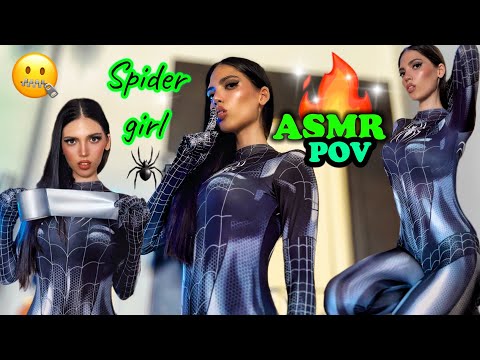 POV ASMR Flirty Spider Woman Kidnaps You into Her Web! (Duct Tape ...