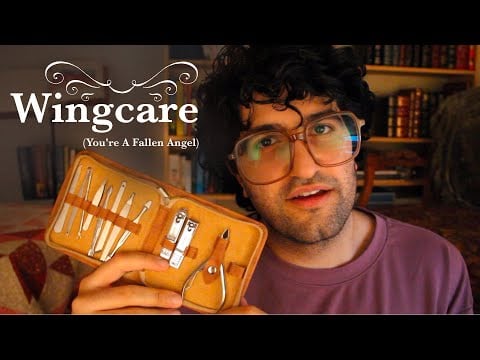 [ASMR] Doing Your Skincare & Wingcare (You're A Fallen Angel)
