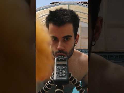 HICIMOS ASMR RAPIDO Y AGRESIVO EN LA PISCINA #asmr #shorts