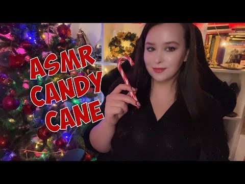 🎄 ASMR Candy Cane Sounds | Soft Licking & Gentle Holiday Triggers | Christmas Relaxation 🎄