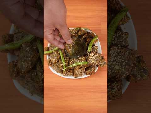 🌿 ASMR Kothimbir Vadi 🔥 | Crispy Maharashtrian Snack 🤤#shorts #short