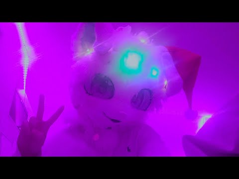 [FURRY ASMR] Christmas! Woo Hoo! I am so happy about this information (nom, close-up, yap)