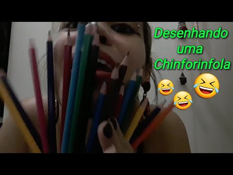 ASMR🌈✏️com lápis de cor na câmera