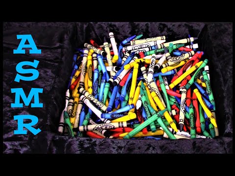 ASMR: Rummaging and Sorting Cray-Ons. (No Talking)