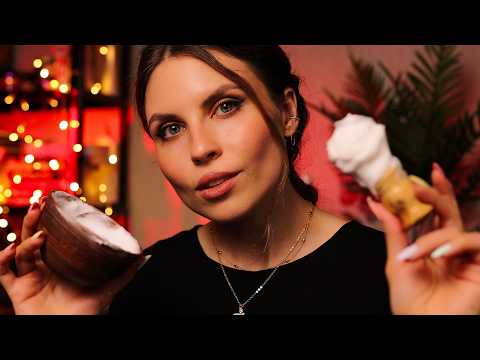ASMR Barbershop Roleplay | Haircut & Shave SPA | Personal Attention