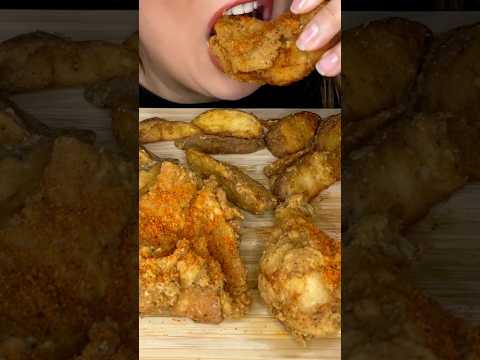 CRISPY FRIED CHICKEN #asmr #foodasmr