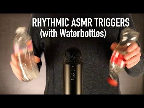ASMR Rhythmic Triggers with Waterbottles (Shaking, Tapping) No Talking