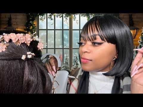 ASMR |💰Rich Aunty Spoils You At The Christmas Store + Does Your Hair  | Christmas Special 🎄