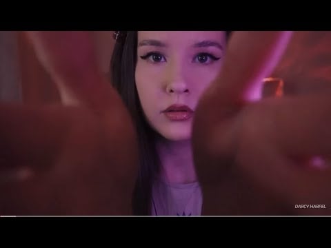 ASMR Touching you Breathing and mouth sounds Massage
