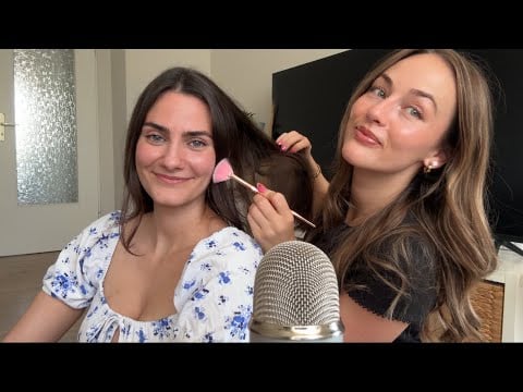 ASMR Giving @PeachiiiASMR Tingles (she was NOT ready 😭)
