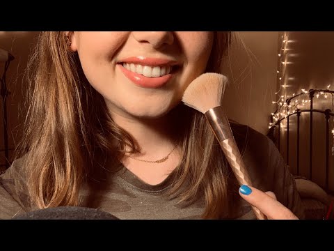 *ASMR* GRWM: Full Glam Makeup (Whisper)