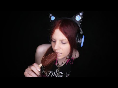 ASMR | Licking Magnum Almond Ice Cream Bar (No Talking) | Eating Sounds