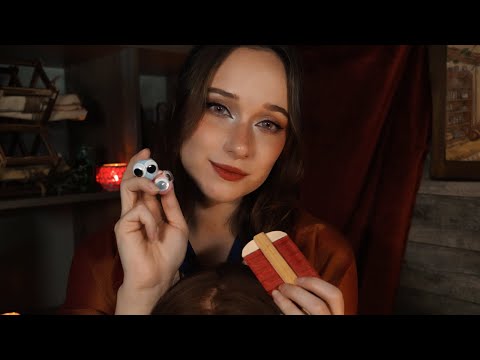 ASMR Worry Sprites Removal | Scalp Examination & Massage, Hair Play ⛈️ Thunder & Rain Sounds