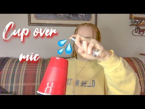 spraying water on microphone//ASMR