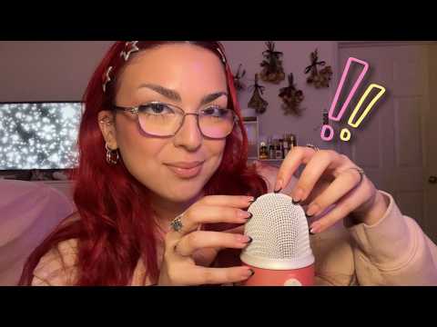 ASMR ☆ ACTUALLY fast & aggressive bare mic scratching with mouth sounds
