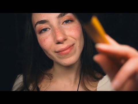 ASMR Gently Brushing Your Entire Face Until You Fall Asleep 😴🌙