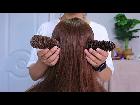 Hair ASMR Scalp Massage No Talking Hair Brushing ASMR for Sleep