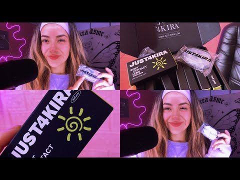 Probándome pupilentes Ft. JUST4KIRA @just4kira  💚 | Tapping | Andrea ASMR 🦋