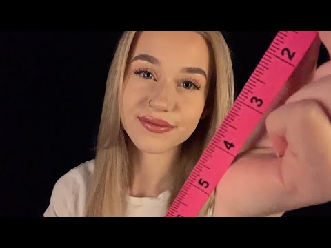 ASMR | Measuring & Adjusting Your Face (Inaudible Whispering, Personal Attention)