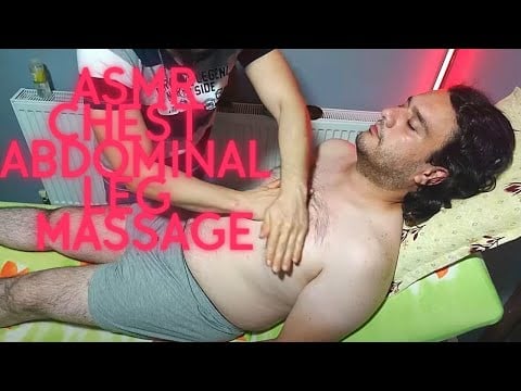 ASMR SOFT CHEST, ABDOMINAL AND LEG MASSAGE RELAX MASSAGE #asmr #pijat #massage