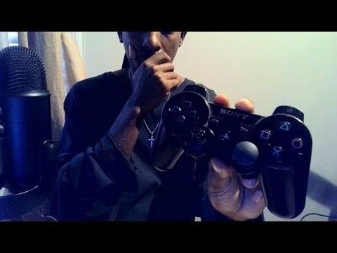 [ASMR] Classic playstation controller sounds / new games | whispered|