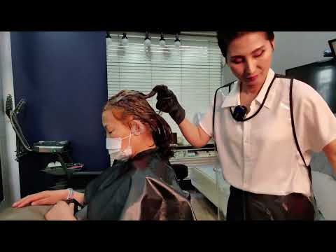 Korean Hair salon ASMR (visual and auditory activation) I hope you enjoy the long video!!