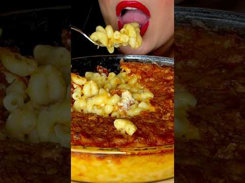 CHEESY MAC AND CHEESE #asmr #cheesypasta #noodles #food #eating