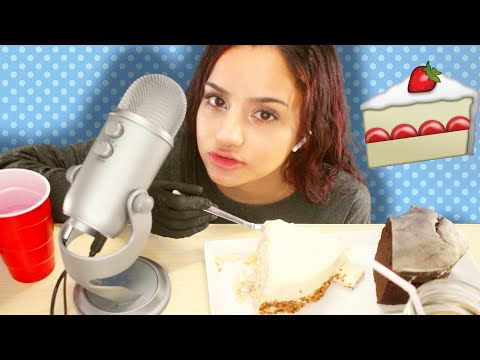 ASMR Eating Cake for my Birthday 🎂~ Late Night Muchbang ~