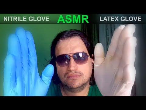 NITRILE gloves and LATEX Gloves relaxing triggers | Layered sounds | Soft spoken ASMR video