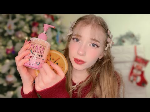 АСМР Зимний уход за кожей🎀🧴🧸После прогулки *крем,мыло,масочки* ASMR Winter facial care